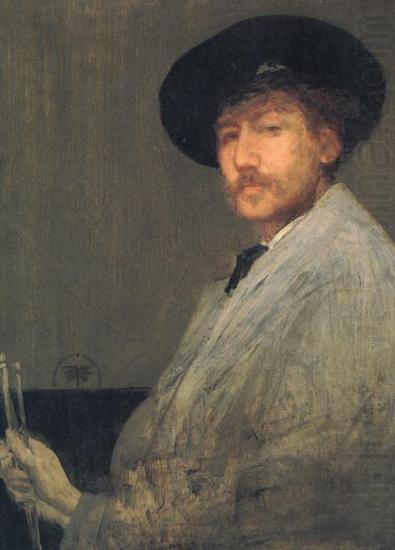 James Abbott McNeil Whistler Arrangement in Grey:Portrait of the Painter china oil painting image